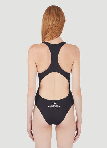 Vetements Maison De Couture Open Back Swimsuit Black vet0246022