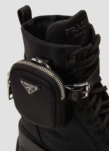 Prada Monolith Re-Nylon Boots Black pra0243047