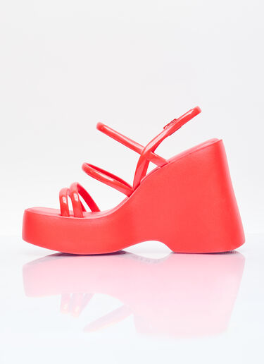 Melissa Jessie Platform Sandals Red mls0256006