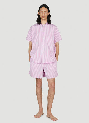 Tekla Skagen Stripes Shirt Pink tek0352002