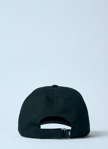 Moncler x FRGMT Hiroshi Fujiwara 로고 모티프 베이스볼 캡 블랙 mfr0160054