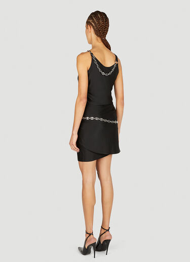 Rabanne Chain Trim Mini Dress Black pac0252013