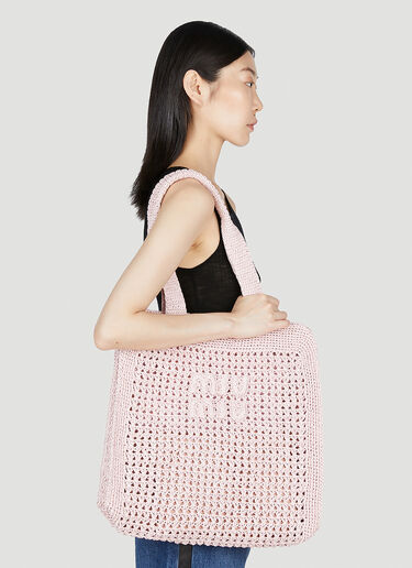 Miu Miu Beach Tote Bag White miu0252078