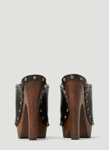 Saint Laurent Joan High Heel Mules Black sla0251174
