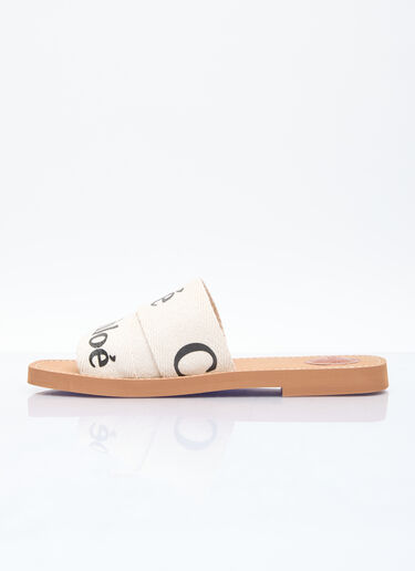 Chloé Woody Slides Beige chl0256014