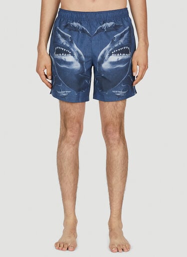 Burberry Shark Print Swim Shorts Blue bur0152041