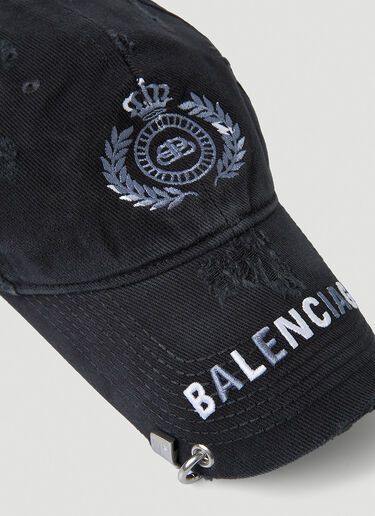 Balenciaga Destroy Piercing Hat  Black bal0145101