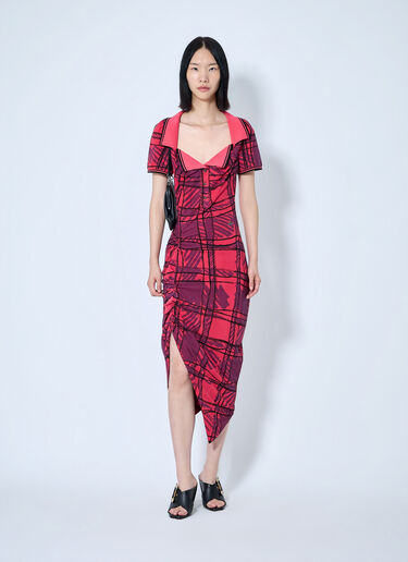 LN-CC® - Vivienne Westwood: Long Monday Pulling Dress - Pink Vivienne Westwood Long Monday Pulling Dress Pink vvw0265016