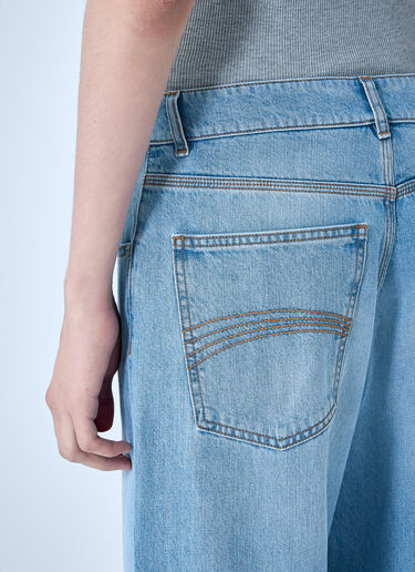 ERL Flared Wide-Leg Jeans Blue erl0164004