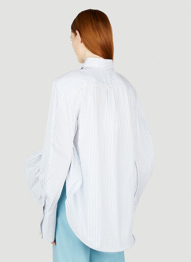 Ninamounah Striped Round Shirt Blue nmo0352002