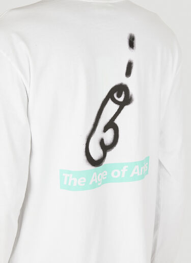 Aries Happy Dude Sweatshirt White ari0148004