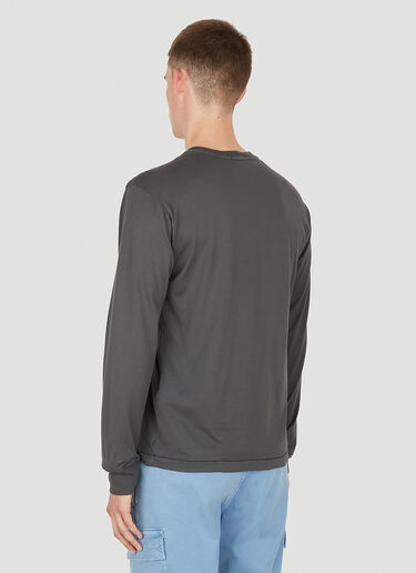 Stone Island Compass Patch Long Sleeve T-Shirt Grey sto0150118