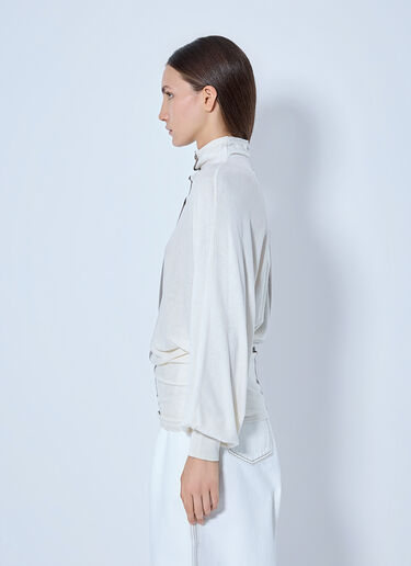 LN-CC® - Jacquemus: Le Losange Knit Polo - Beige Jacquemus Le Losange Knit Polo Beige jac0266014