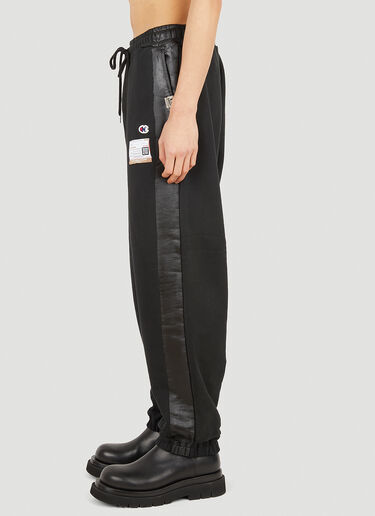 Maison Mihara Yasuhiro Painted Side Track Pants Black mmy0150004