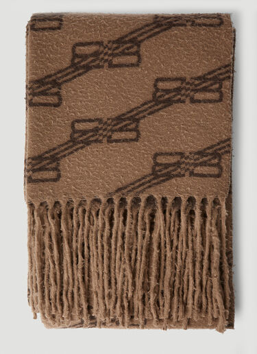 Balenciaga BB Monogram Scarf Brown bal0151049