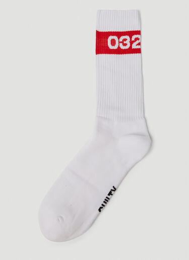 032C 032c Tape Socks White cee0350006