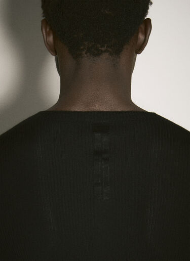 Rick Owens 울 골지 스웨터  블랙 ric0157008