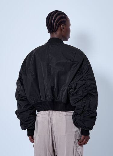 LN-CC® - Rick Owens: Secchia Cropped Flight Bomber Jacket - Black Rick Owens Secchia Cropped Flight Bomber Jacket Black ric0265006