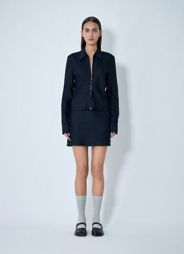 Slim Zip Shirt OUR LEGACY Slim Zip Shirt Black our0262002