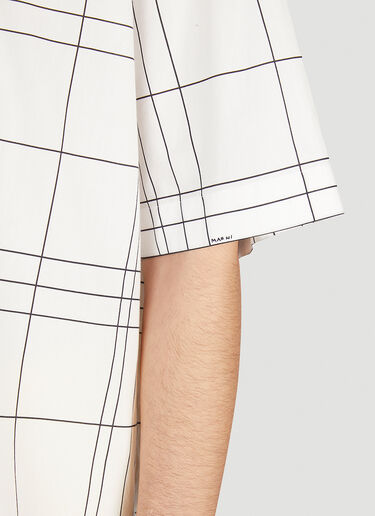 チェック半袖チェックシャツ Marni チェック半袖チェックシャツ ホワイト mni0154002