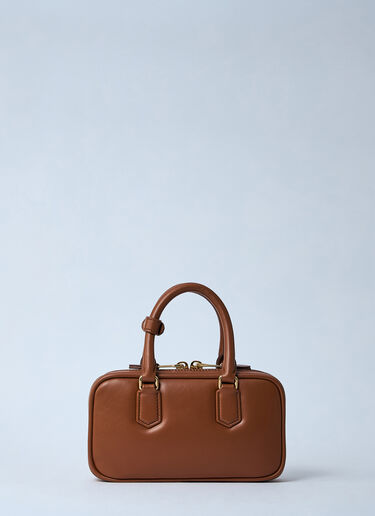 Miu Miu Arcadie Leather Handbag Brown miu0259035