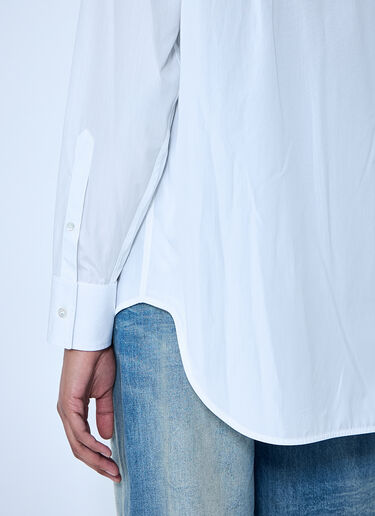 Maison Margiela White Folded V-Neck Collar Shirt White mla0264053