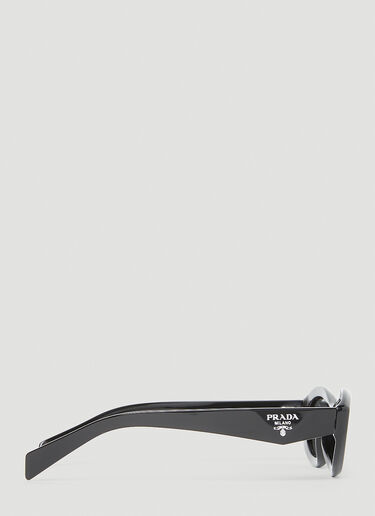 Oval Frame Sunglasses Prada Oval Frame Sunglasses Black lpr0253005