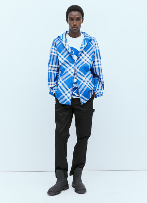 Burberry 체크 후드 재킷 화이트 bur0154004
