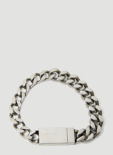 Saint Laurent Curb Chain Bracelet Silver sla0151100