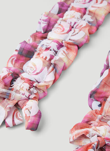 Chopova Lowena Cribba Ruched Arm Sleeves Pink cho0248034