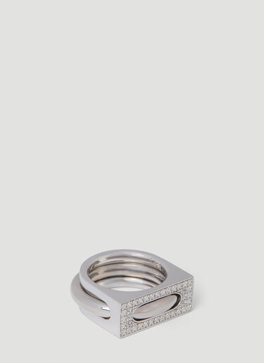 Tom Wood Cage Ring Silver tmw0352003