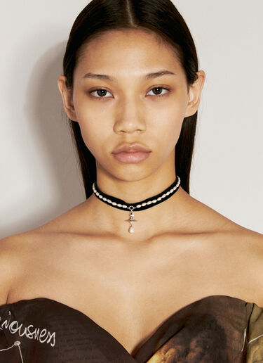 Vivienne Westwood Aleksa 贴颈项链 银色 vww0256021