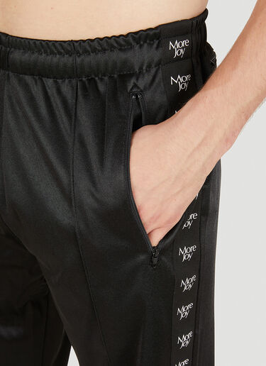 More Joy Logo Print Track Pants Black mjy0349008