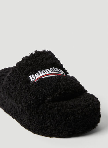 Balenciaga 퍼리 플랫폼 샌들 블랙 bal0254032