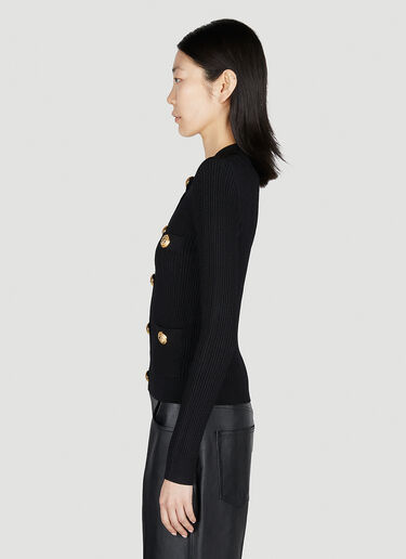Balmain 罗纹开衫 黑色 bln0252015