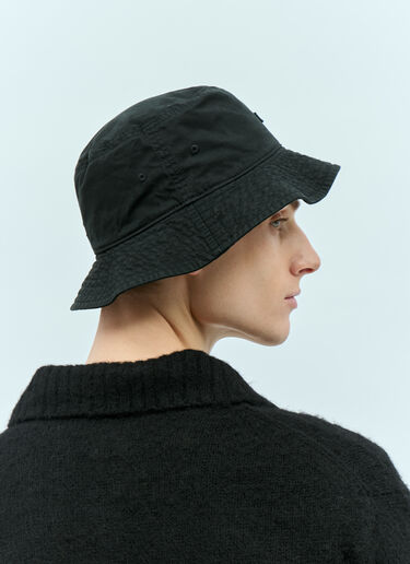 Acne Studios Micro Face Patch Bucket Hat Black acn0155045