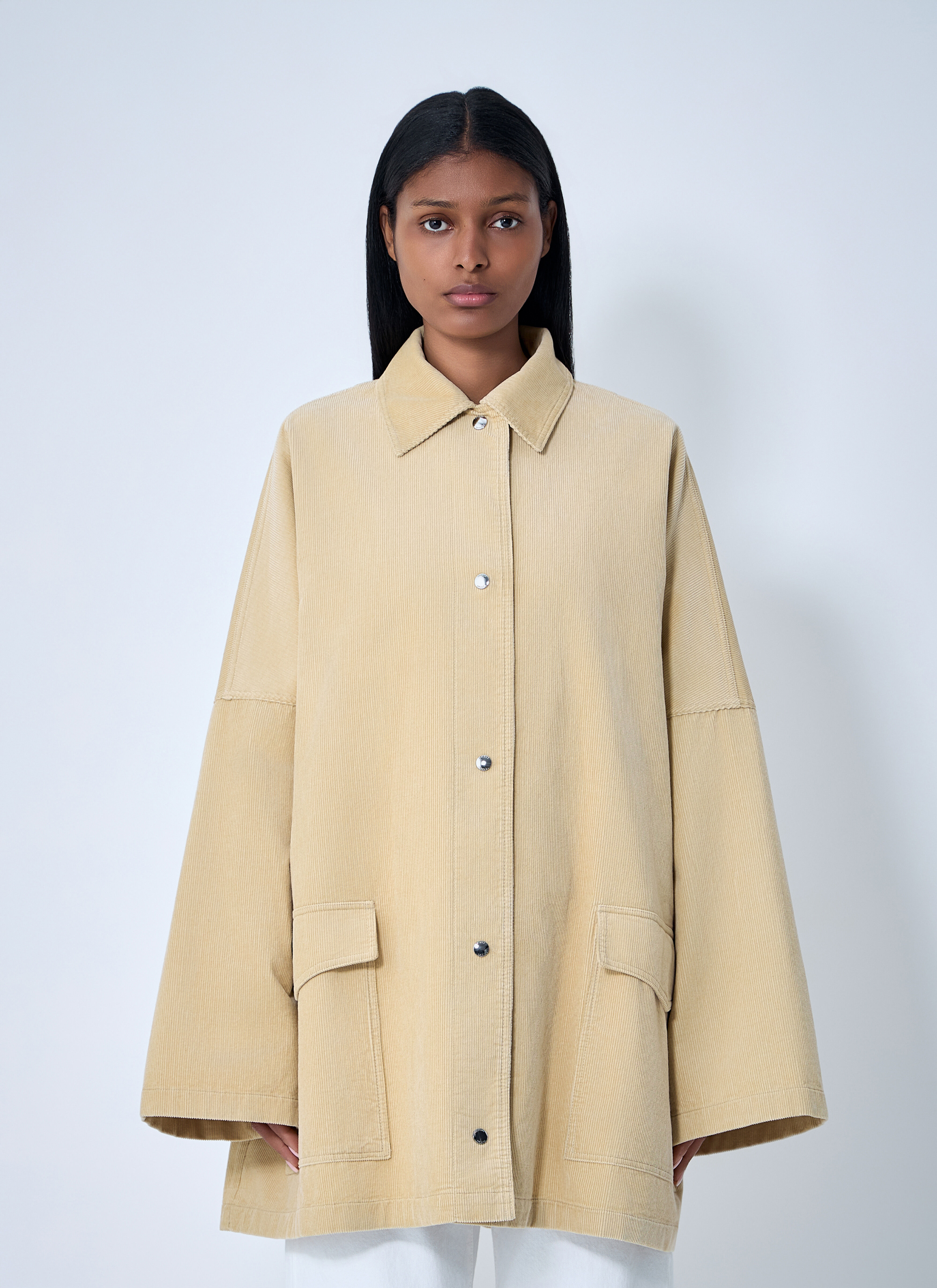 TOTEME ベージュ オーバーサイズジャケット TOTEME Shirt Jacket in Beige für Damen | LN-CC®
