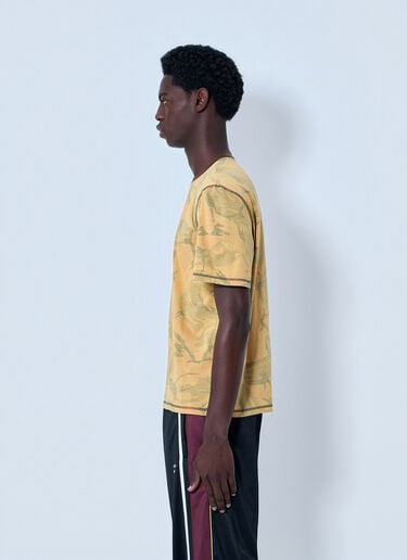 Martine Rose Printed Cotton Jersey T-Shirt Orange mtr0164013