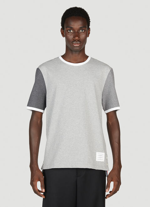 Thom Browne Logo Patch Short Sleeve T-Shirt Navy thb0153019