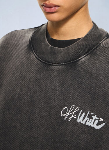Off-White Off Marker Over Crew Sweatshirt Black ofw0264024