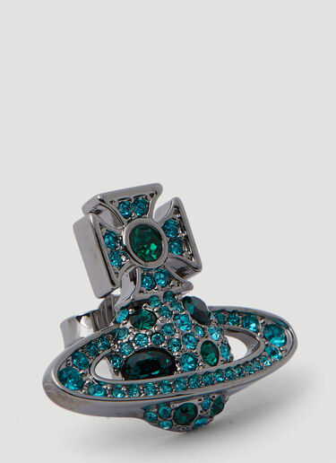 Vivienne Westwood Francette Bas Relief Earrings Blue vvw0249074
