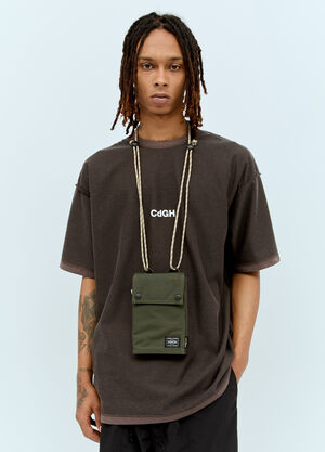 Comme des Garçons Homme x ポーター ナイロンクロスボディバッグ  ブラック cdh0156013