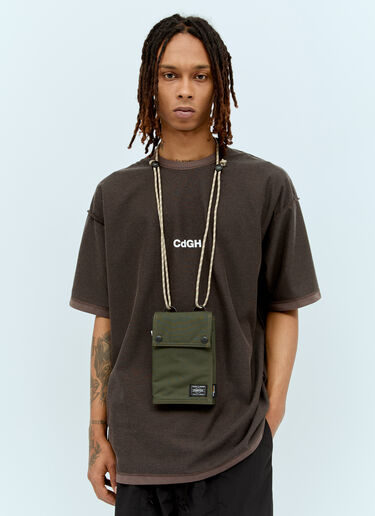 Comme des Garçons Homme x Porter Nylon Crossbody Bag Green cdh0156007