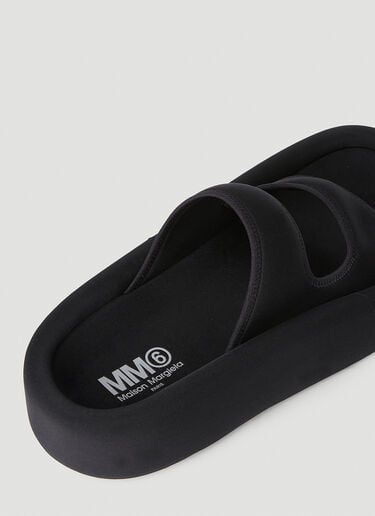 MM6 Maison Margiela Twin Strap Slides Black mmm0152010