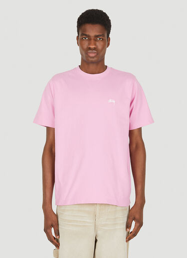 Stüssy Stock Logo T-Shirt Pink sts0348010