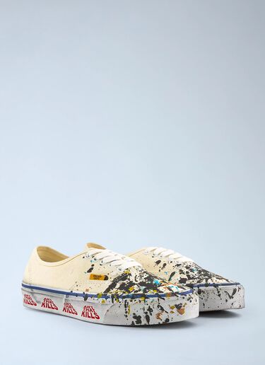 Vans x Gallery Dept Canvas Paint Authentic 44 Reissue Sneakers Cream vgd0159001