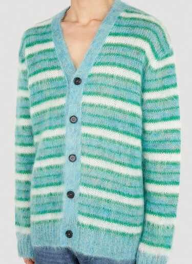 Marni Striped Cardigan Green mni0151001