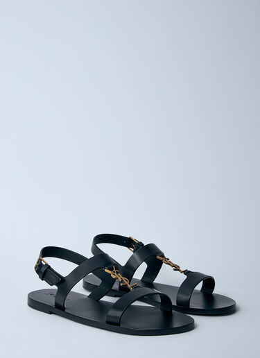 Saint Laurent Cassandra Sandals Black sla0160006