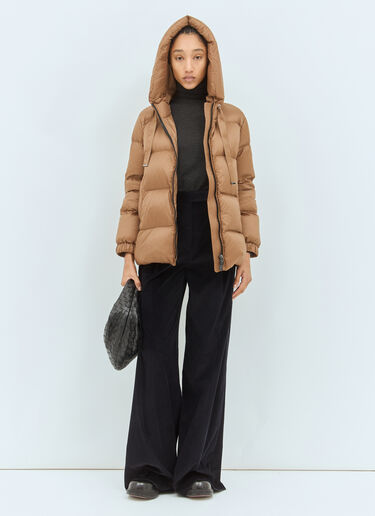 Max Mara 防水蓬松羽绒服  棕色 max0258026
