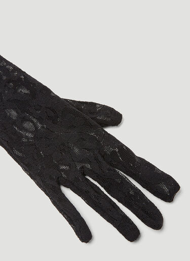 Gucci Aurora Long Lace Gloves Black guc0250212